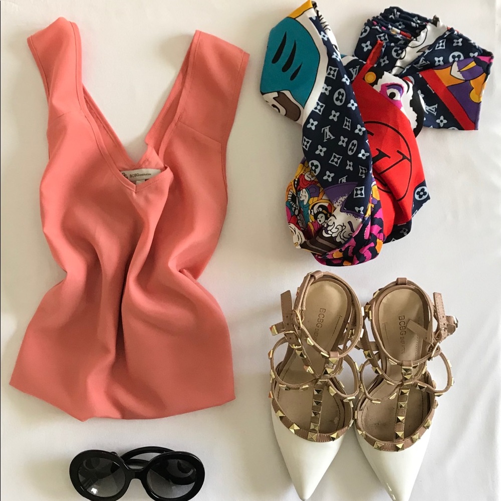 BCBG BCBGeneration ‘Limelight’ Crossback Tank